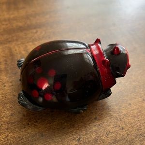 Pull back ladybug toy, 2.50”L